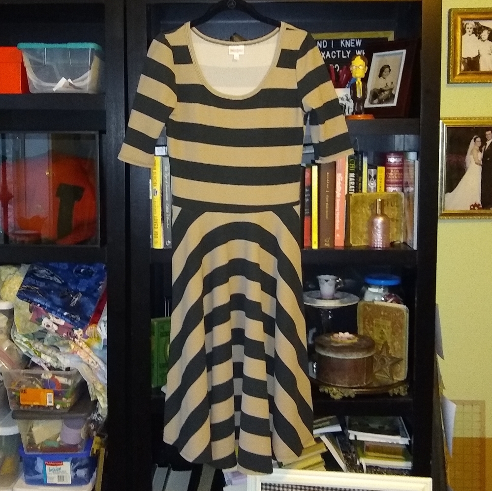 LuLaRoe Striped Nicole Dress